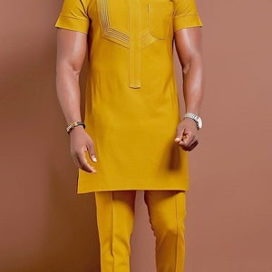 Mens Nigerian Outfits Gold - Etsy