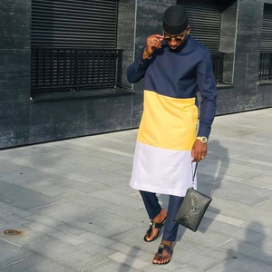 African clothing for men, senator wear, African men's Suit, Groomsmen suit, Agbada for men,african mens shirt, african kimono, Dashiki suit