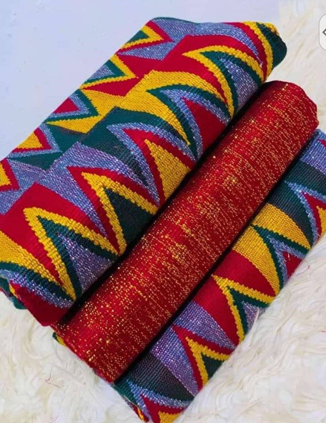 Authentic Kente 6 and 12 Yards Genuine Ghana Handwoven Kente Authentic Kente 6 and 12 Yards Genuine Ghana Handwoven Kente