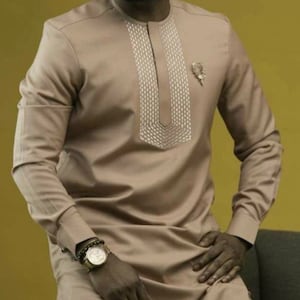 African Men Clothing | Kaftan African Men Shirt and Down White | Dashiki Mens Shirt| Family African Wear | African Men&#39;s Clothing|