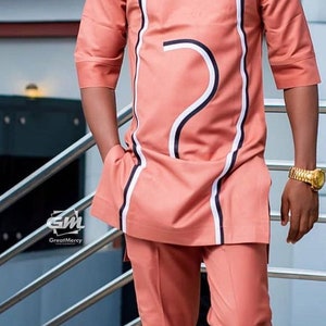Men's Dashiki clothing, African Dashiki suit, African men's clothing, Occasional outfits, African dresses, African men Attire, DHL