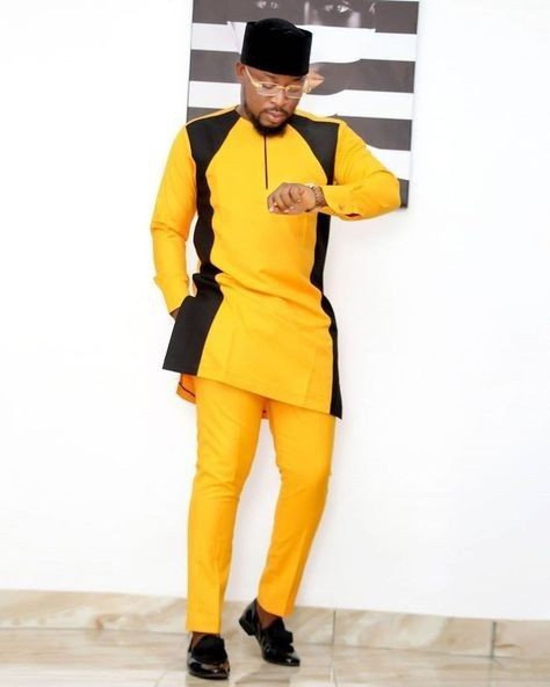 African Men Clothing Kaftan African Men Shirt and Down Dashiki Mens