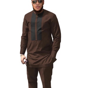 African Men Clothing | Kaftan African Men Shirt and Down White | Dashiki Mens Shirt| Family African Wear | African Men&#39;s Clothing|
