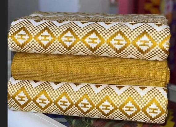 Authentic Kente 6 Yards Genuine Ghana Handwoven Kente Fabric 