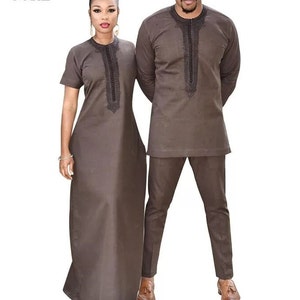 African Couples Outfit, African Couples Dashiki, African Attire ...