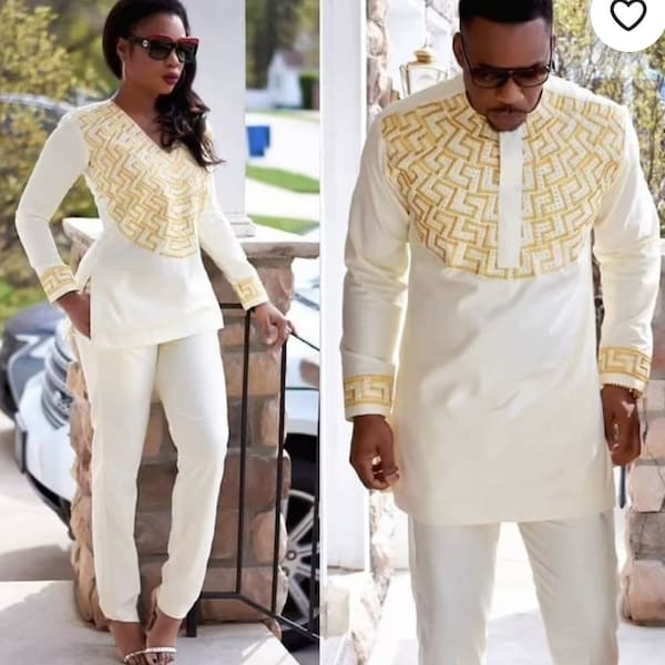 African Couples Wedding Outfits - Shop Online - Etsy