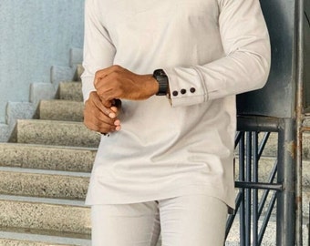 African men's suit, African men attire, African wedding suit, African shirt, African men's clothing, dashiki men suit, African men's kaftan