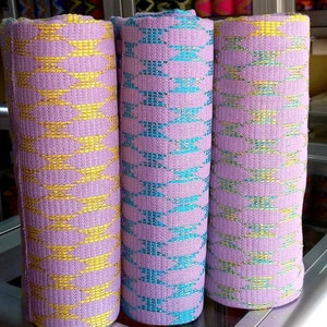 Authentieke Kente 6 en 12 yards Echte Ghana handgeweven Kente stof en Kente Doek Afrikaanse stof Afrikaanse Bonwire Ghana Kente Traditioneel