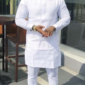 African Men Clothing | Kaftan African Men Shirt and Down White | Dashiki Mens Shirt| Family African Wear | African Men&#39;s Clothing|