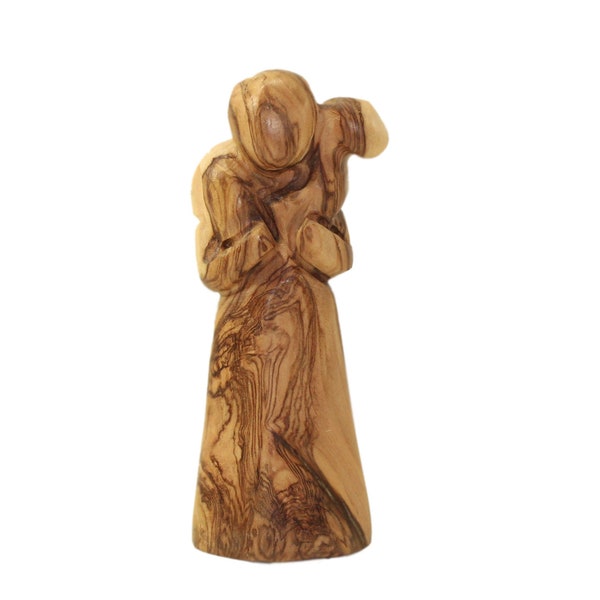 Olive Wood Faceless Good Shepherd