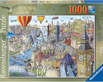 Ravensburger Around the UK and Ireland 1000 Piece Puzzle - Brand new sealed - Fast and FREE Shipping