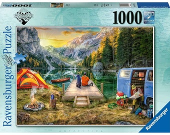 Ravensburger Calm Campsite 1000 Piece Puzzle - Brand new sealed - Fast and Free shipping