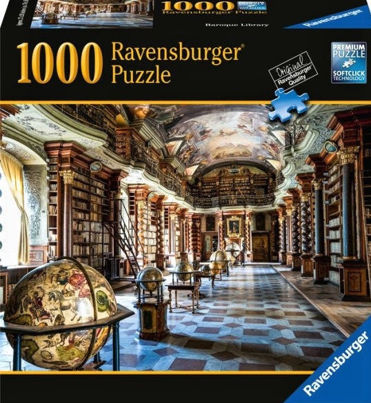 Ravensburger Baroque Library 1000 Piece Jigsaw Puzzle - NEW