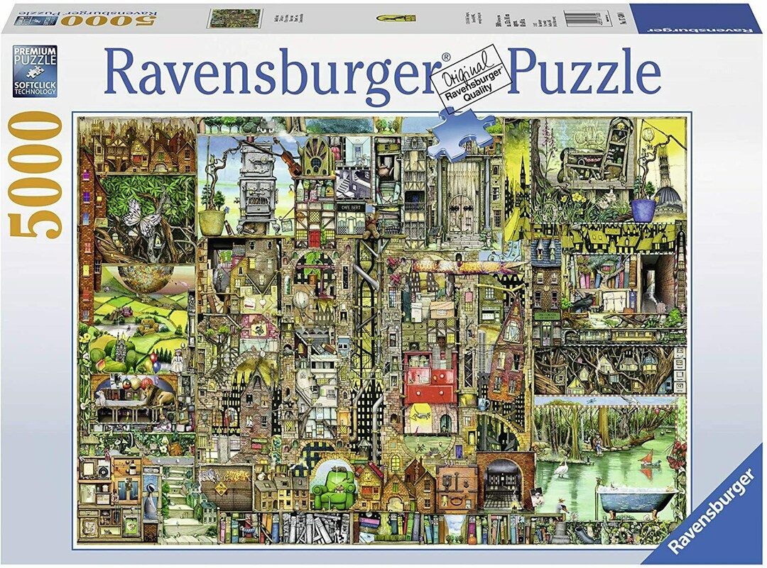 Ravensburger Colin Thompson Bizarre Town 5000 Piece Puzzle - Brand New ...