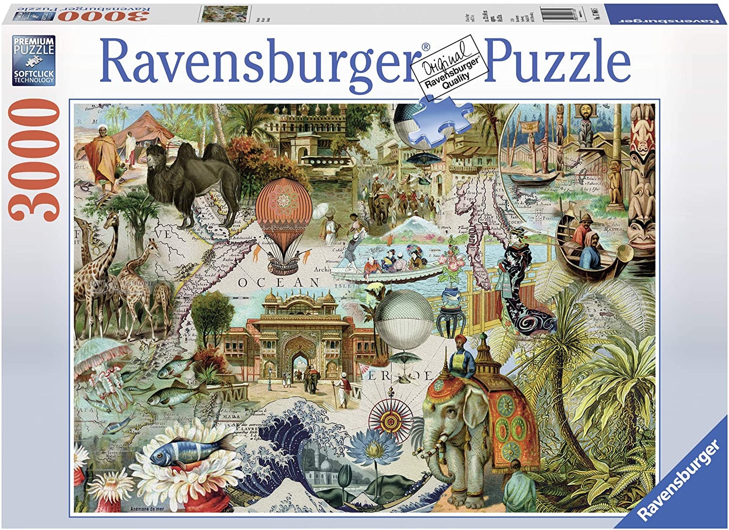 Ravensburger Oceania 3000 rompecabezas Nuevo Etsy México