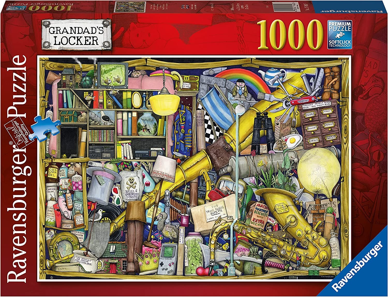 Ravensburger Grandad's Locker 1000 Piece Puzzle by Colin Thompson ...