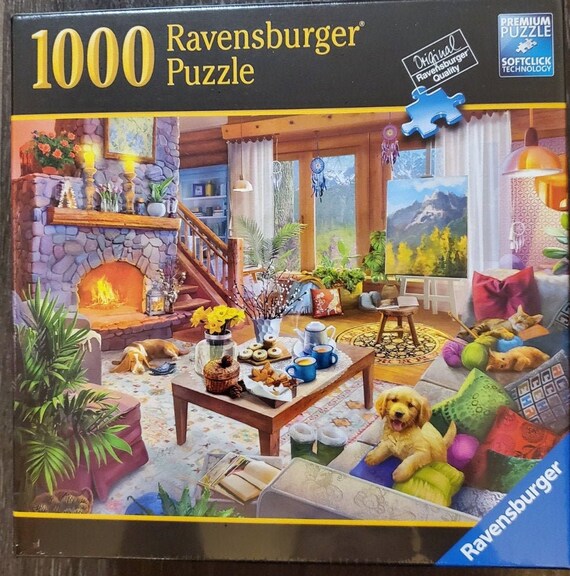 Ravensburger Cozy Cabin 1000 piece puzzle Brand new sealed Etsy