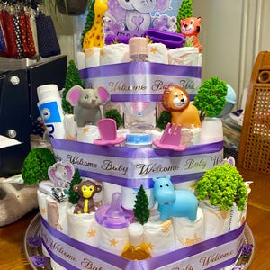 3-Tier Diaper Cake