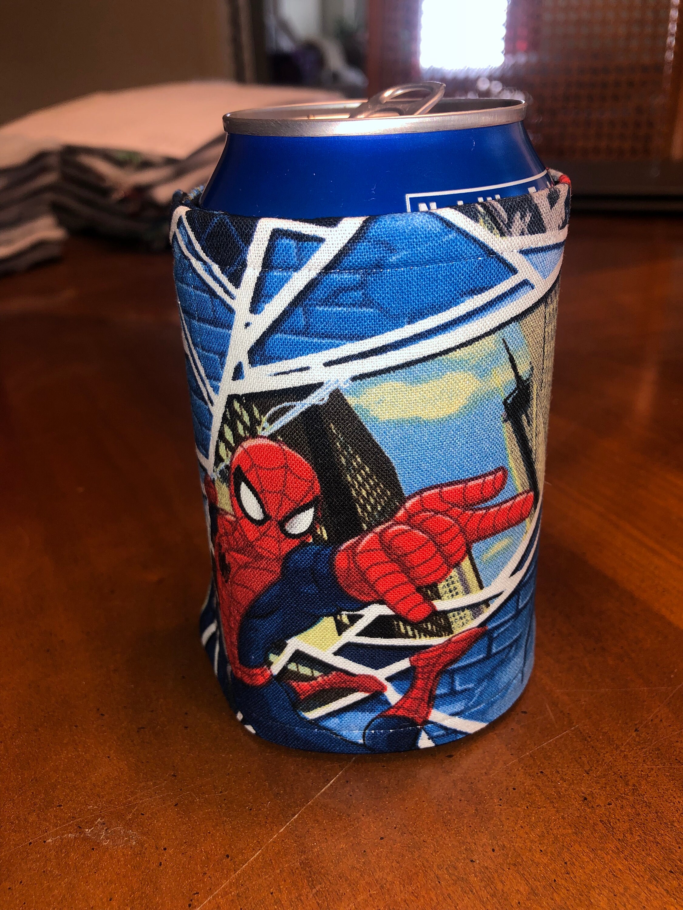 Handmade Spiderman Can Koozie Cup Holder Etsy