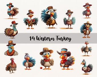 Western Türkei Png, Thanksgiving Png, Western Shirt Design, Thanksgiving Türkei, lustiges Thanksgiving, Türkei Clipart, Instant Download