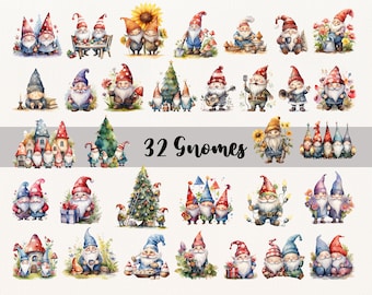 32 Weihnachtswichtel Png, Gnome Clipart, Gnome Png, Weihnachten Shirt Png, nordische Zwerge Png, Weihnachtscliparts, Instant Download