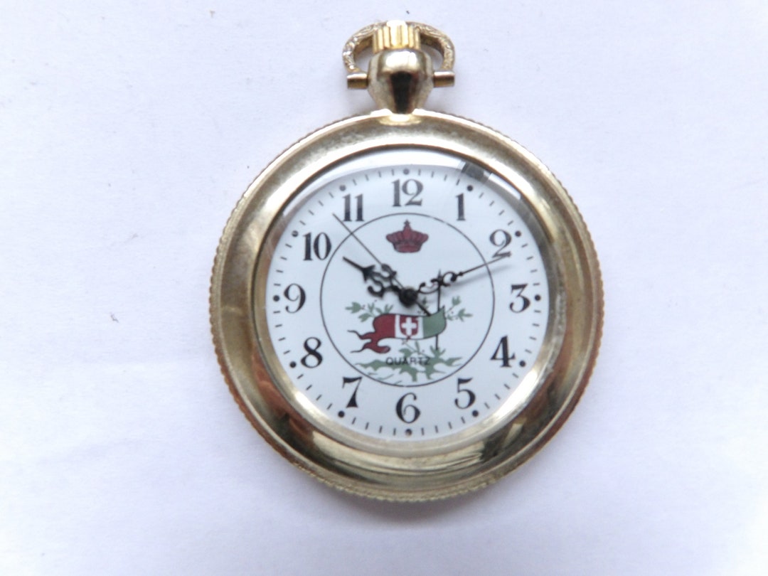Hachette Quartz Pocket Watch Etsy UK