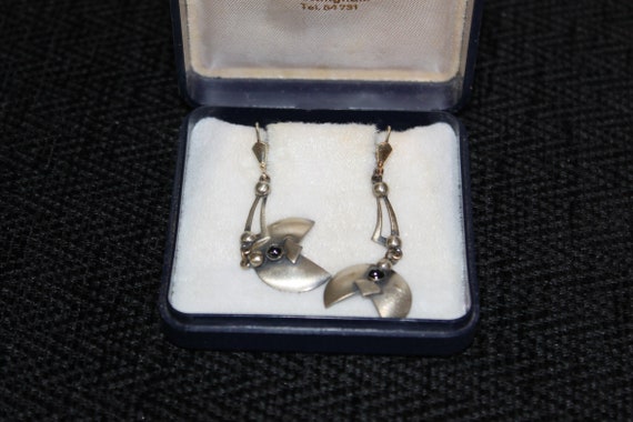 Sterling Silver Art Nouveau Earrings
