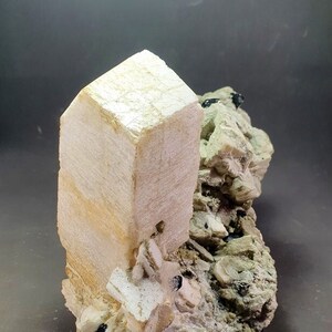 1098 Grams Very Beautiful Combination of Feldspar and Black Tourmaline on Matrix From Skardu Pakistan