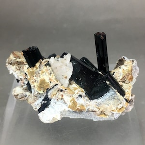 26 Grams Very Beautiful Black Tourmaline on Matrix Specimen From Skardu Pakistan