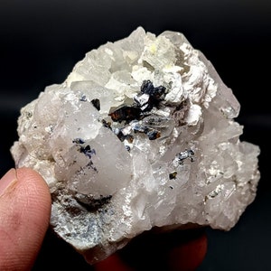 99 Grams Beautiful Rare Anatase on Quartz Crystal From Baluchistan Pakistan