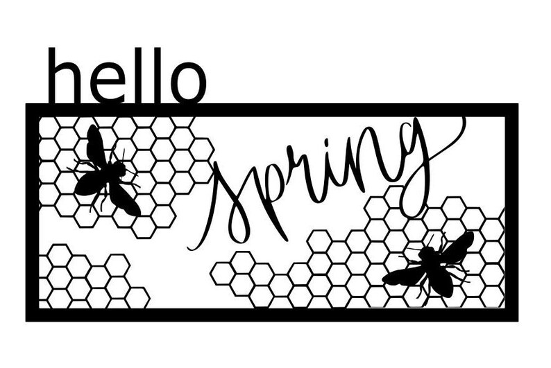 Hello Spring Bee Wall Art