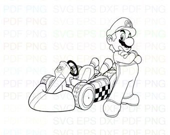 Mario Coloring Page Etsy Mario Coloring Page Etsy