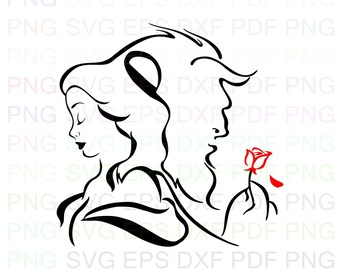 Beauty Beast Svg Etsy