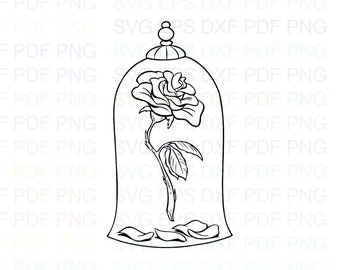 Beauty And The Beast Rose Svg Etsy Beauty And The Beast Rose Svg Etsy