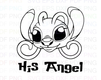 Lilo Stitch Outline Etsy Lilo Stitch Outline Etsy