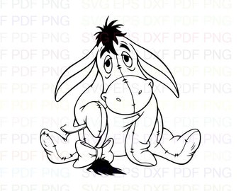 Download Eeyore Coloring Etsy