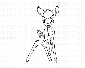 Vector Bambi Dxf Etsy