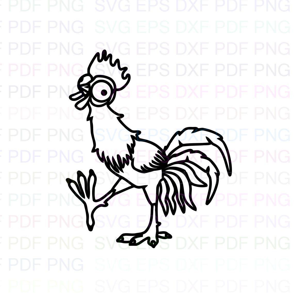 Hei Hei The Rooster 2 Moana Outline Svg Stitch Silhouette Etsy Hei Hei The Rooster 2 Moana Outline Svg Stitch Silhouette Etsy