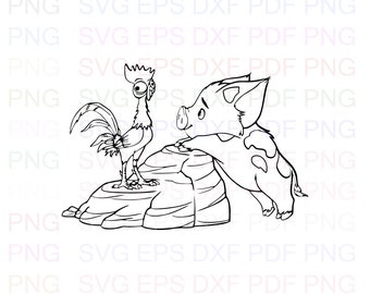 Pua Coloring Page Etsy Pua Coloring Page Etsy