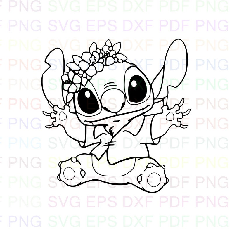 Free Free 306 Outline Disney Stitch Svg Free SVG PNG EPS DXF File