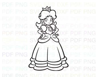 Princess Daisy Svg Etsy