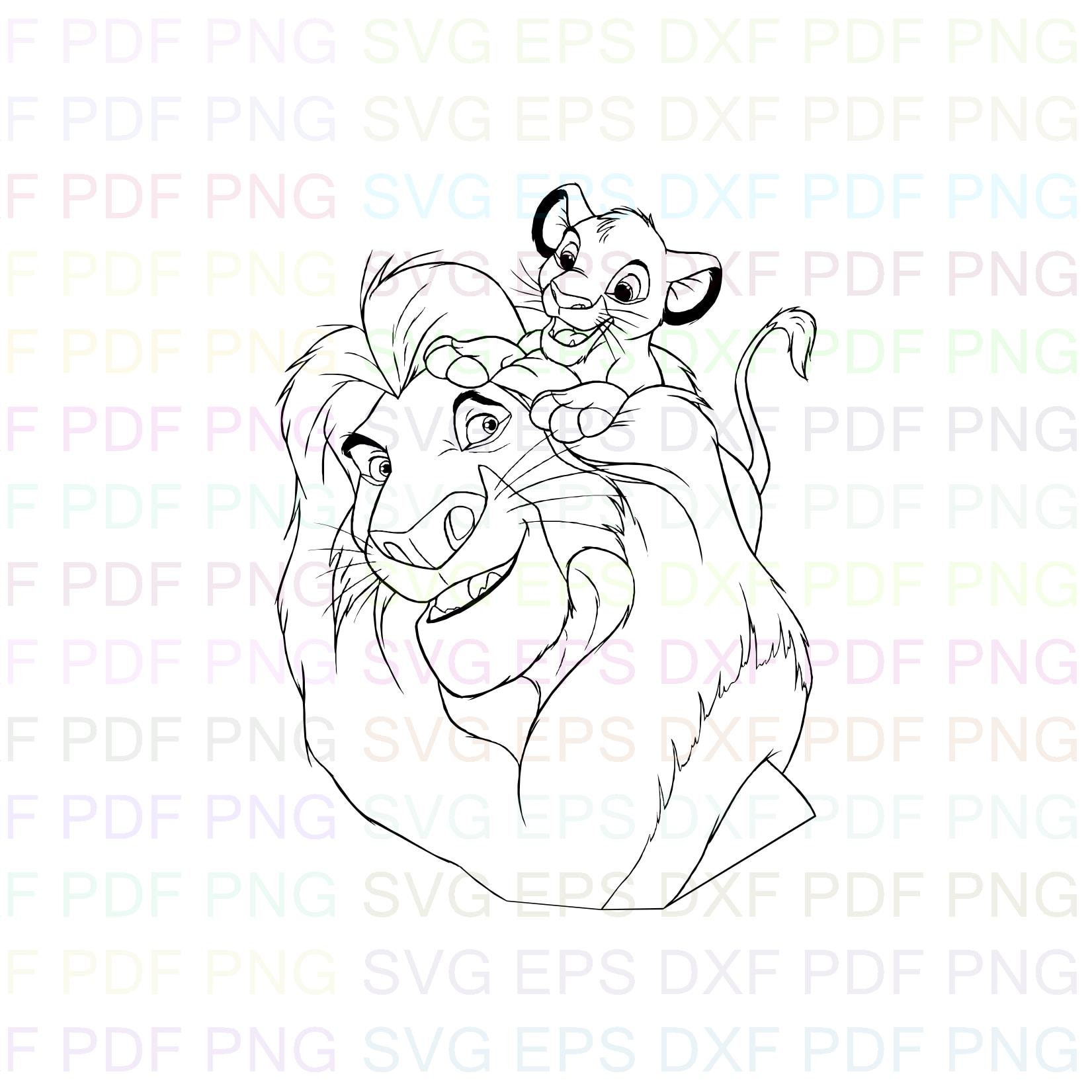 Free Free 71 Baby Lion Outline Svg SVG PNG EPS DXF File