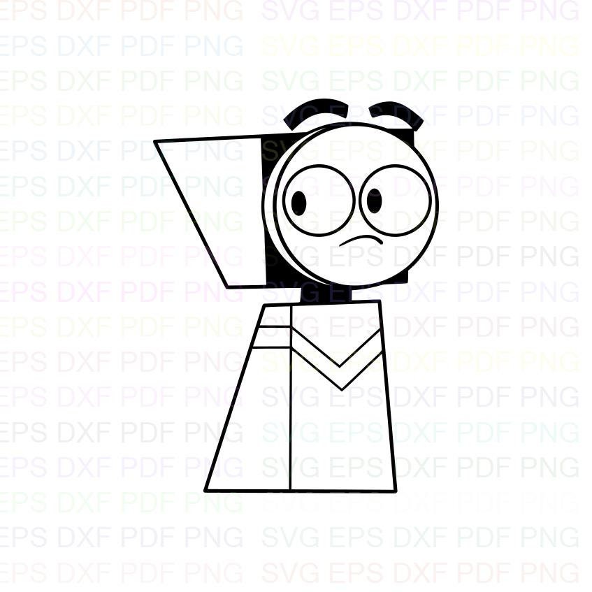 Unikitty Master Frown Outline Svg Stitch silhouette Coloring | Etsy