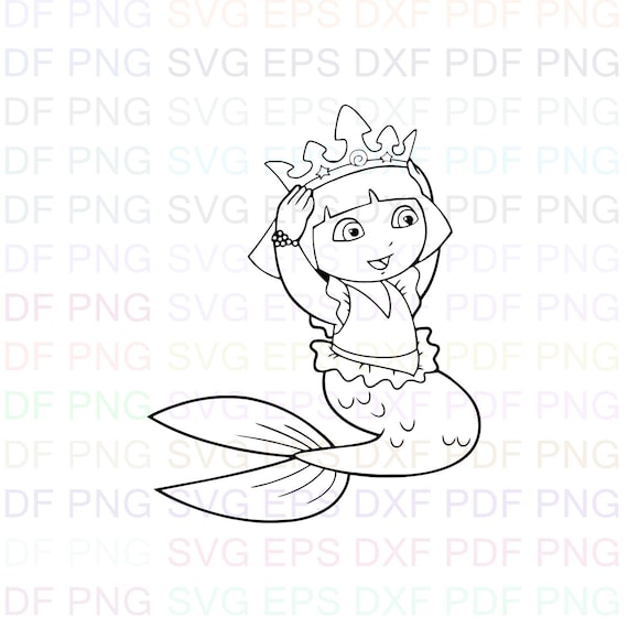 Free Free 199 Outline Mermaid Silhouette Svg SVG PNG EPS DXF File