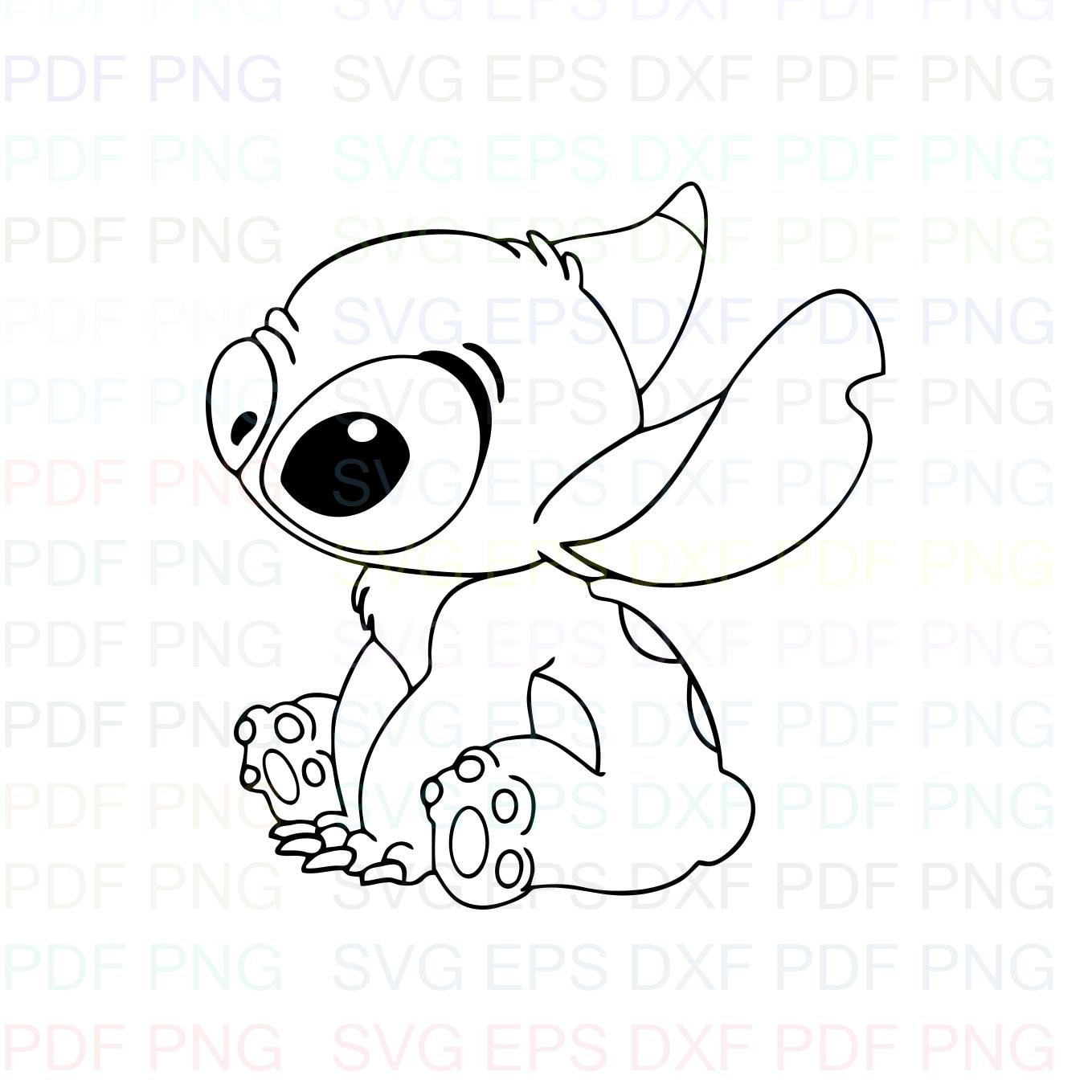 Free Free 226 Disney Stitch Face Stitch Outline Svg SVG PNG EPS DXF File