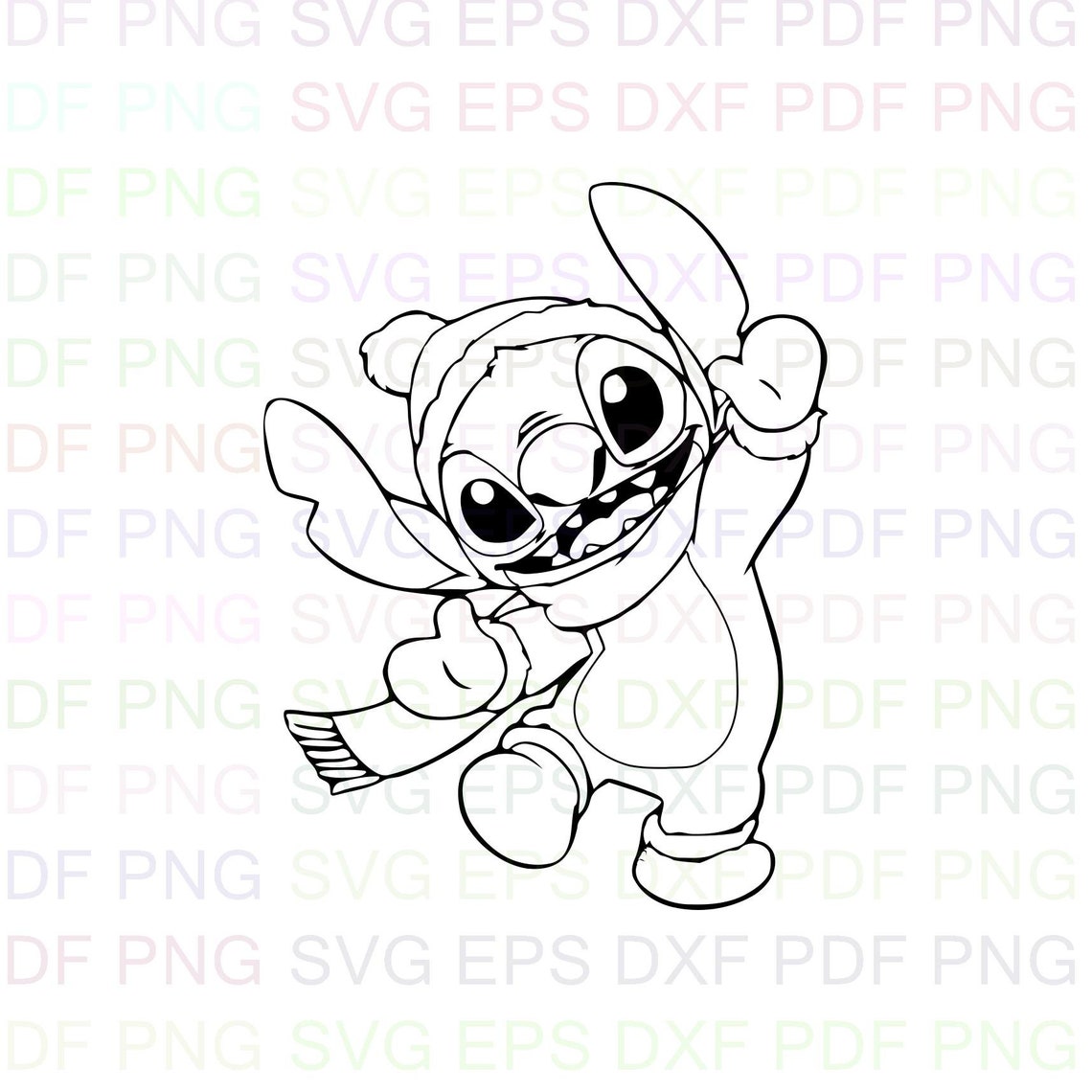 Free Free 233 Outline Disney Stitch Svg SVG PNG EPS DXF File