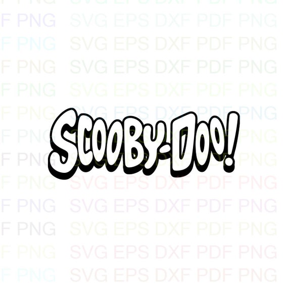 Scooby Doo Logo Outline Svg Stitch silhouette Coloring page | Etsy
