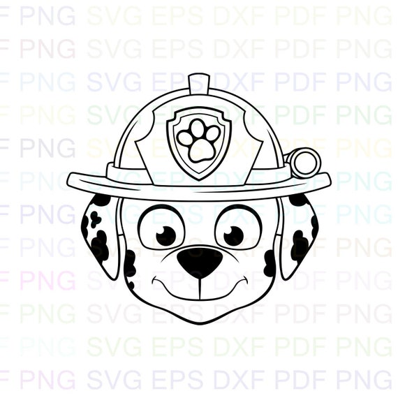 marshall head paw patrol svg marshall head paw patrol svg