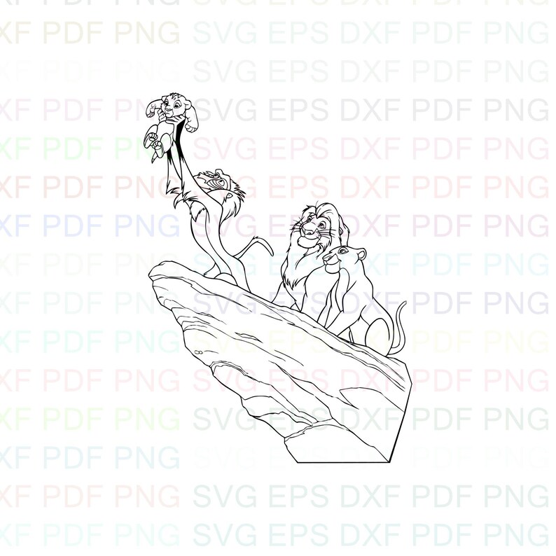 Free Free 146 Baby Lion Outline Svg SVG PNG EPS DXF File