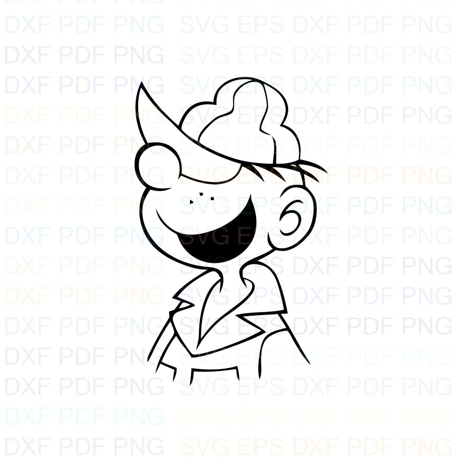 Beetle Bailey 01 Outline Svg Stitch silhouette Coloring page Etsy